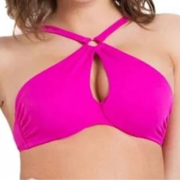 L’agent by Agent Provocateur Pink Adrina Bikini Top - Size Small - Picture 1 of 4